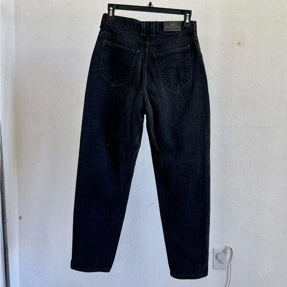 Size 6P Lee Faded Black Denim Jeans - Picture 2 of 4